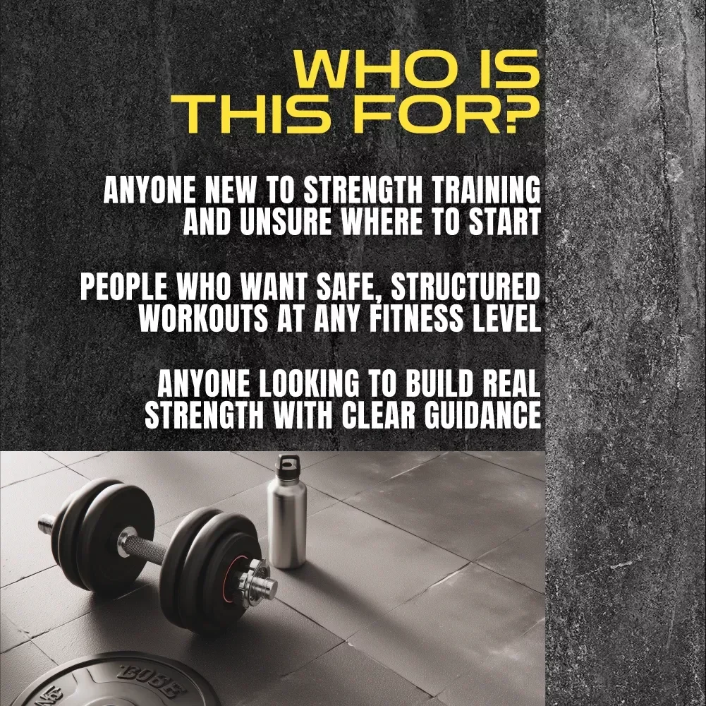 Strength Builder’s Roadmap to Muscular Power | Muscular Strength Workout Checklist for Beginners & Lifters | Digital Download Fitness Guide