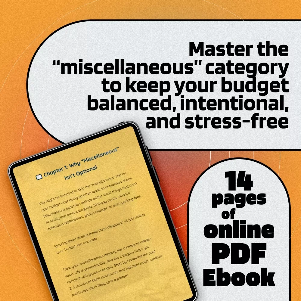 The Sneaky Budget Buster: How to Plan for the 'Miscellaneous' Without Losing Control | eBook for How Much to Budget for Miscellaneous Expenses