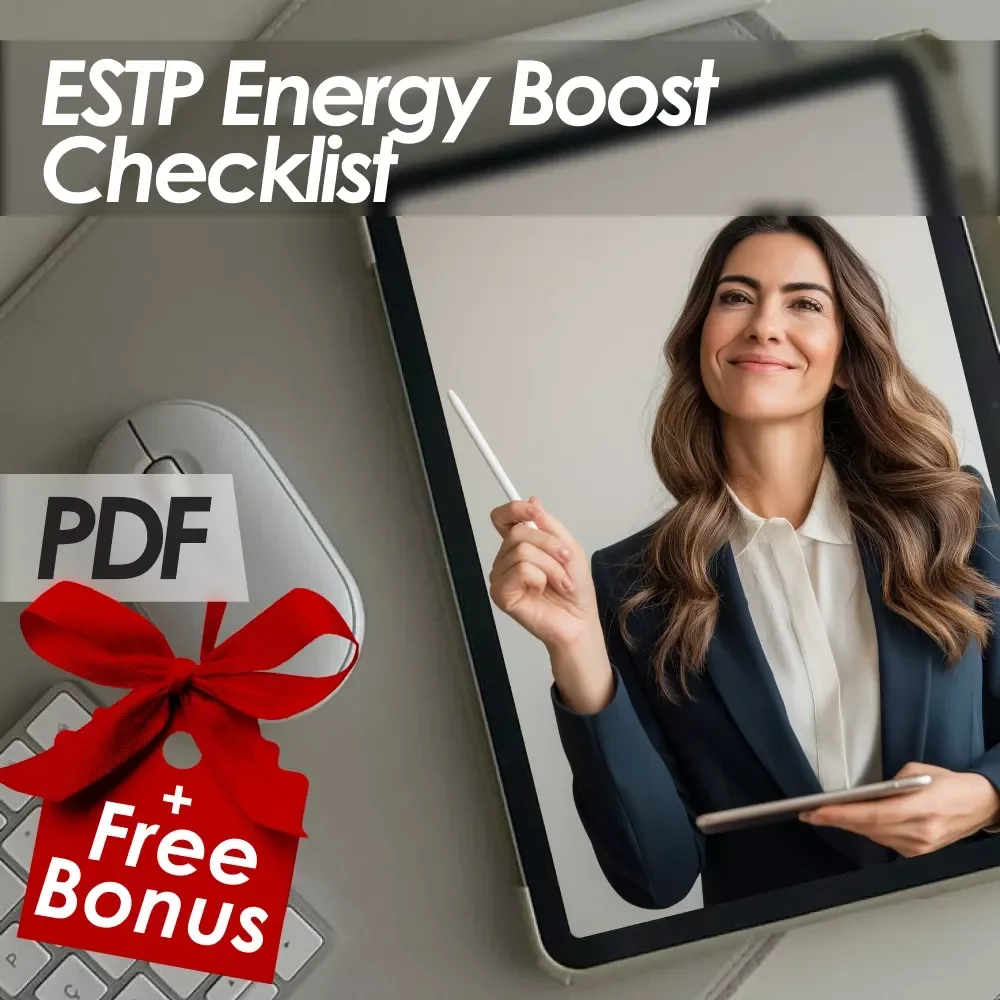ESTP Energy Boost Checklist | How to Motivate ESTP Personality | Digital Download PDF