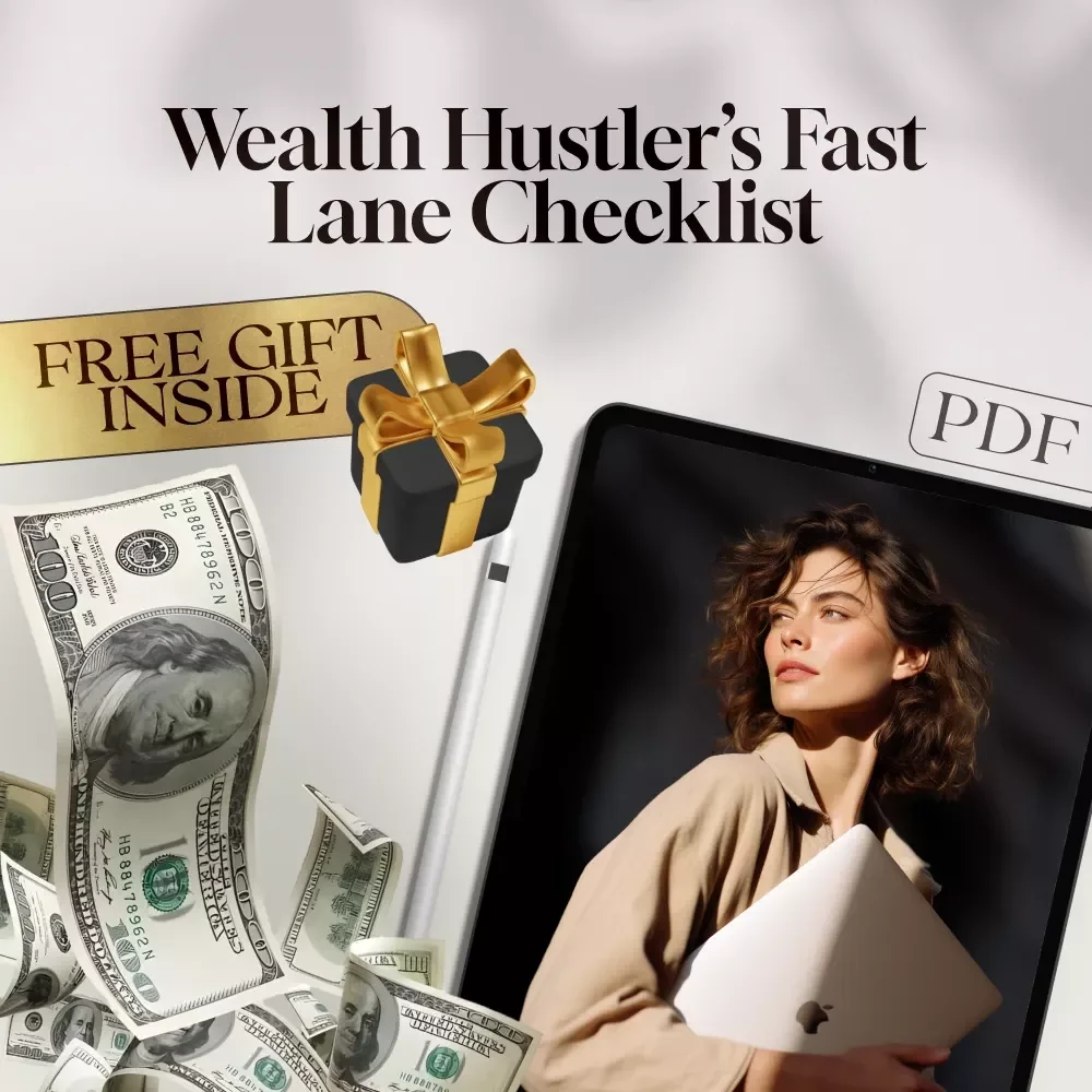 Wealth Hustler’s Fast Lane Checklist – Digital Download for Side Hustles to Build Wealth Fast, Instant Guide to Make Money Online, Printable Hustle Planner