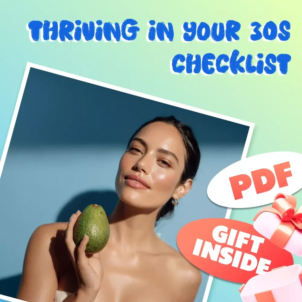 Thriving in Your 30s Checklist | How to Lose Weight in Your 30s Female Guide | Healthy Habits Digital Download for Women