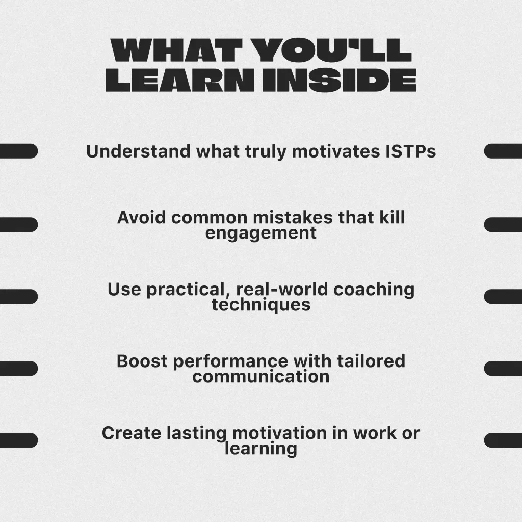 Power Up the Problem-Solver: A Practical Guide to Motivating ISTPs – Digital Download | How to Motivate ISTP | ISTP Personality Guide