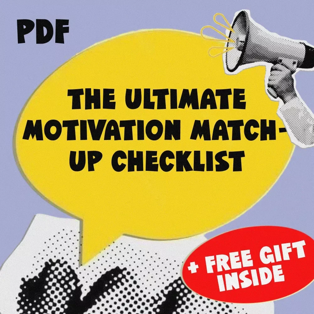 The Ultimate Motivation Match-Up Checklist | How to Motivate Different Personality Types | Digital Download for Teams, Coaches & Leaders