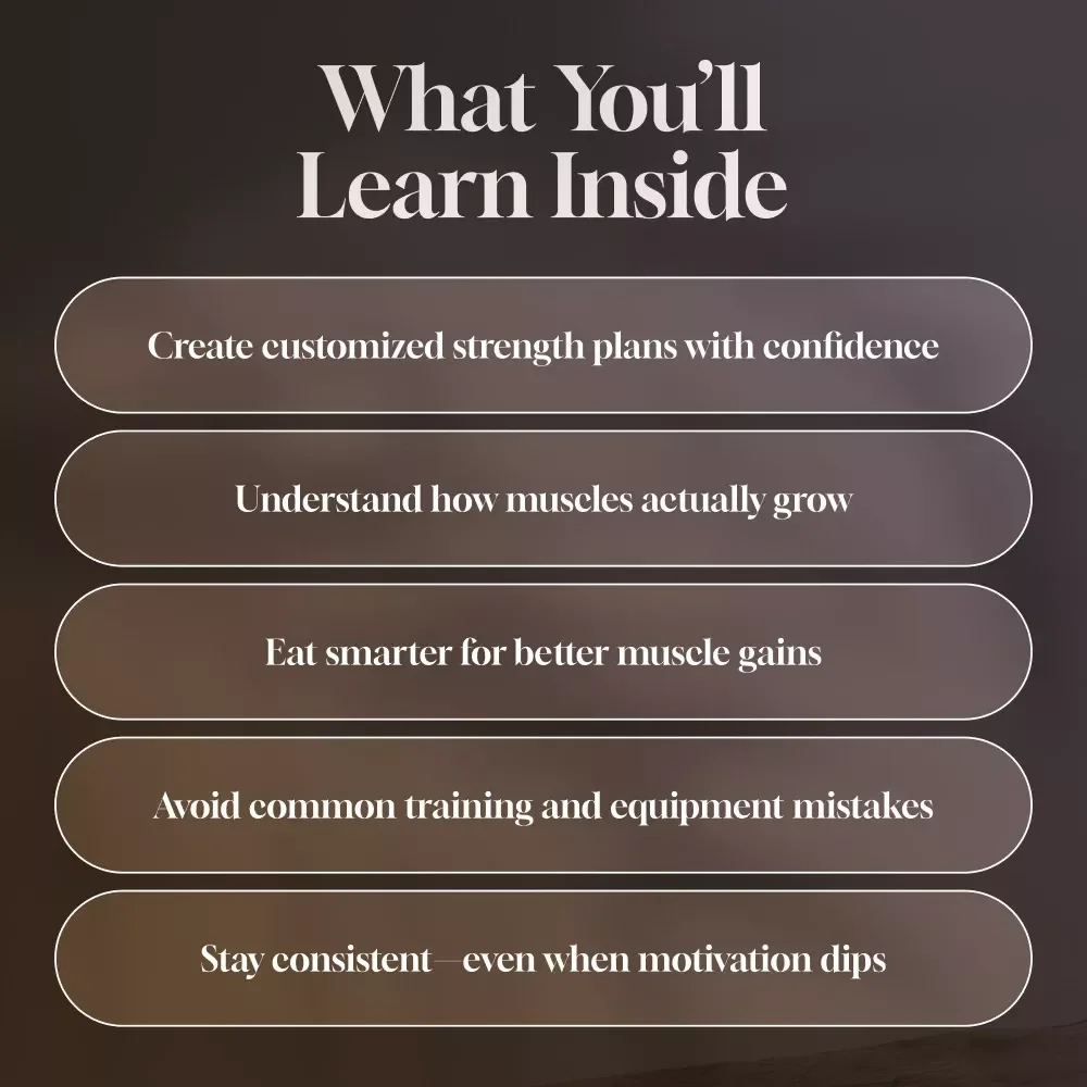 A Practical Guide to Building Muscular Strength That Lasts | Strength Training Workout eBook for Beginners to Advanced | Digital Download