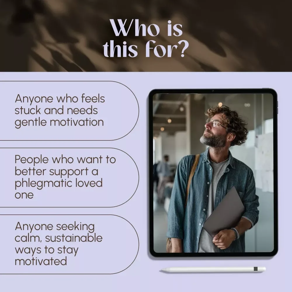 Quiet Drive: The Ultimate Guide to Motivating a Phlegmatic Personality | How to Motivate a Phlegmatic Personality | Digital Download eBook Guide for Calm, Steady Types