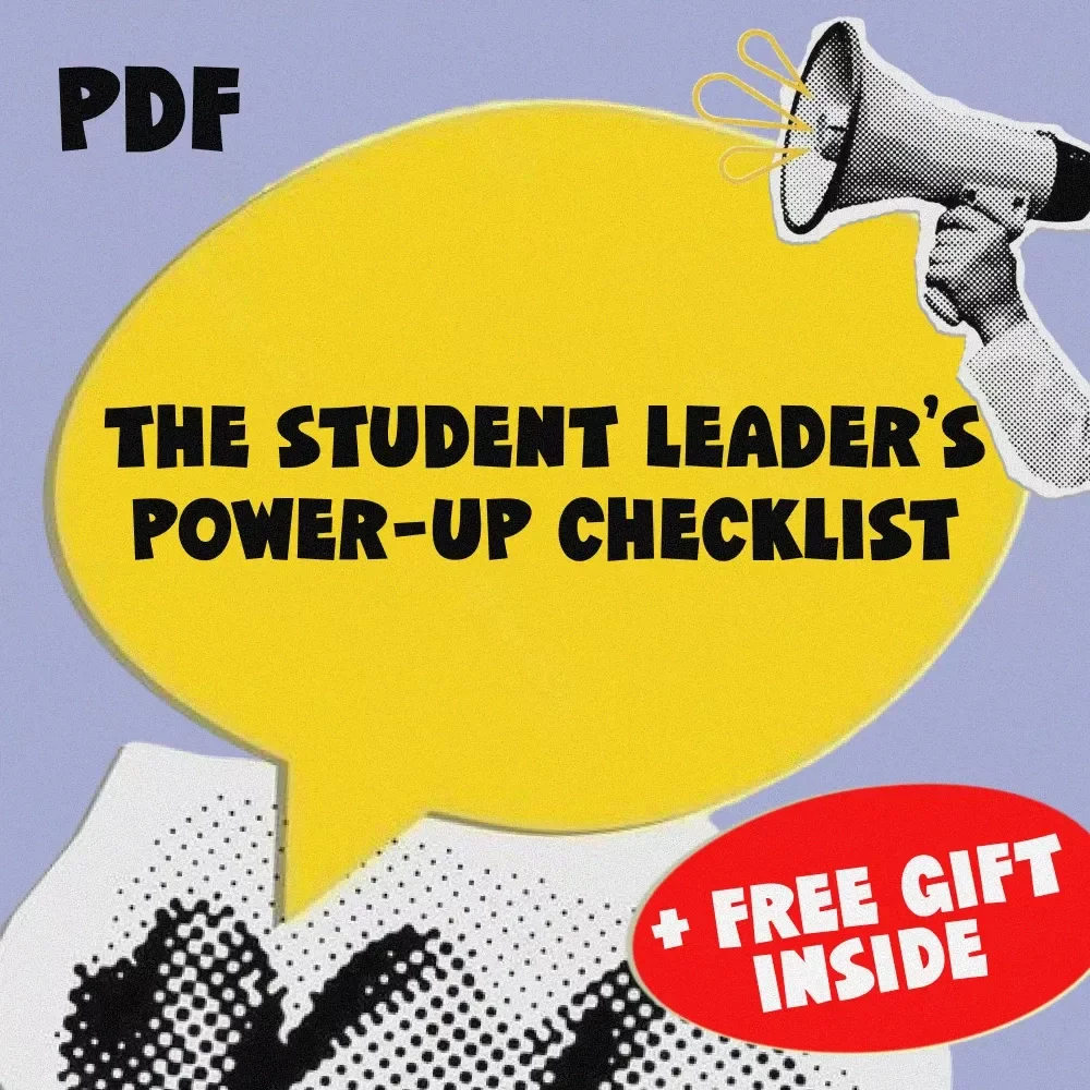 The Student Leader’s Power-Up Checklist | How to Improve Leadership Skills as a Student | Printable PDF Guide & Digital Download