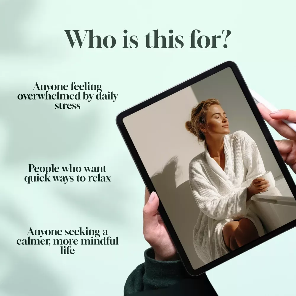 Your Easy Guide to Finding Calm in a Busy World | Relaxation Guide, Digital Download for Stress Relief, eBook for Mental Wellness & Calm Living
