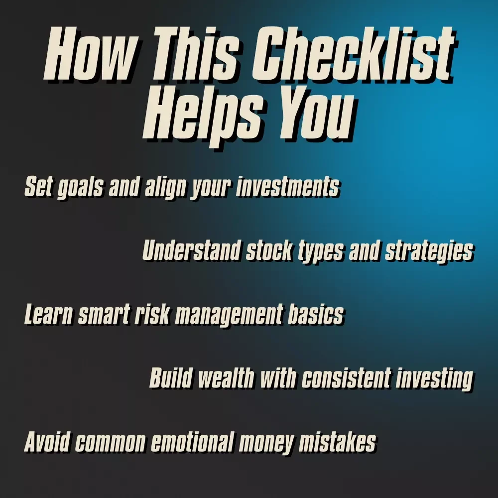 Your Stock Market Wealth Growth Action Checklist