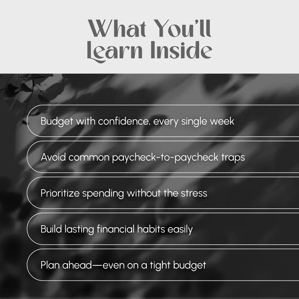 Winning Your Weekly Pay: The Smart Guide to Budgeting When You Get Paid Every Week | How to Budget When You Get Paid Weekly | Digital Download Guide for Weekly Budgeting Success