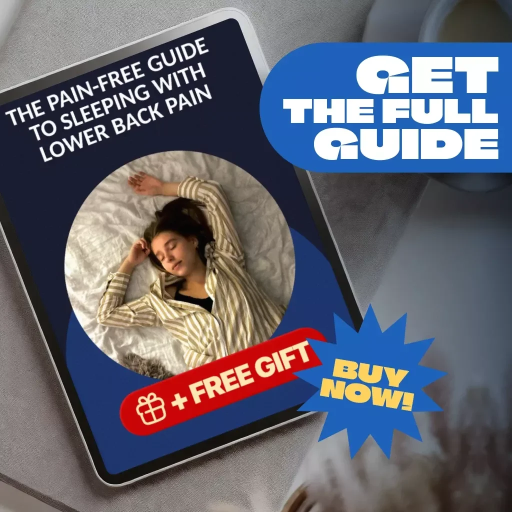 The Pain-Free Guide to Sleeping with Lower Back Pain | How to Sleep with Lower Back Pain eBook, Digital Guide, Sleep Position Checklist
