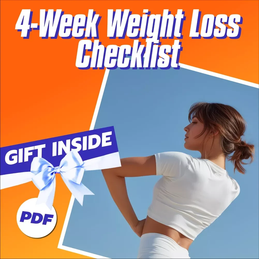 4-Week Weight Loss Checklist | How to Lose Weight in 4 Weeks | Digital Download Wellness Guide