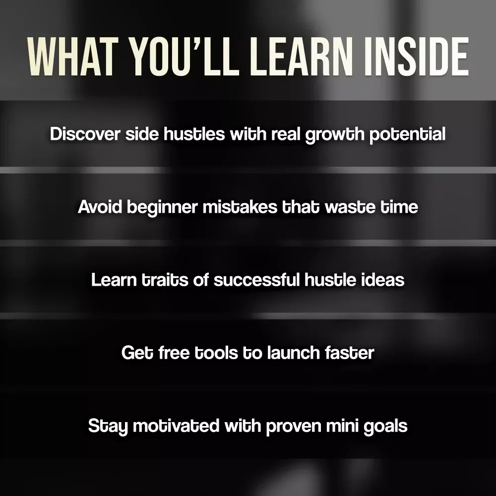 Small Start, Big Payoff – Guide to Profitable Side Hustles with Growth Potential | Digital Download eBook