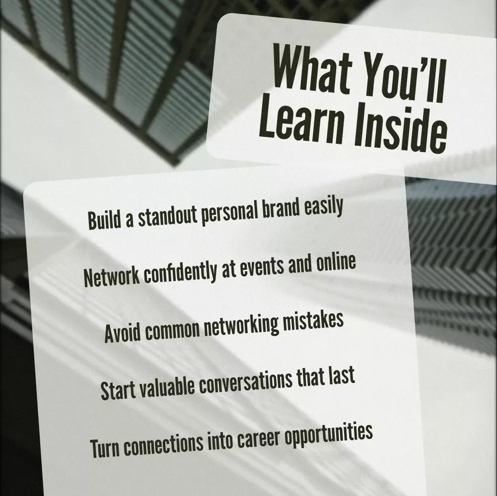 Essential Tips for Young Finance Professionals | Networking Tips for Young Professionals in Finance | Career Growth eBook for Finance Graduates & Interns