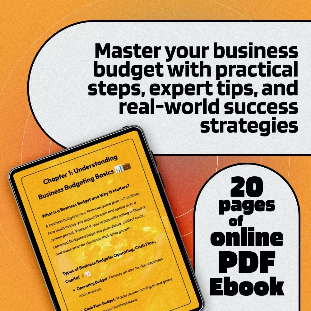 Budget Like a Boss: The Essential Guide to Mastering Your Business Budget | eBook for Entrepreneurs | How to Do a Business Budget Guide | Digital Download