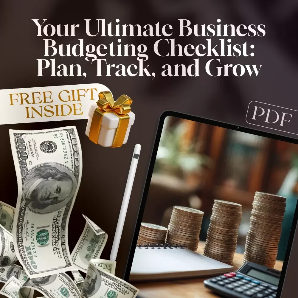 Your Ultimate Business Budgeting Checklist: Plan, Track, and Grow! | Digital Download for Small Business Owners | How to Do a Business Budget Guide