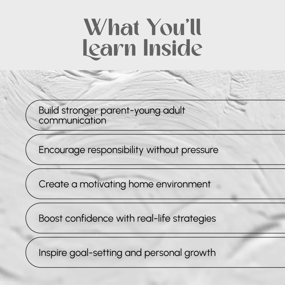 How to Motivate Young Adults Living at Home to Thrive and Grow | Motivation Guide for Parents & Families | Digital Download