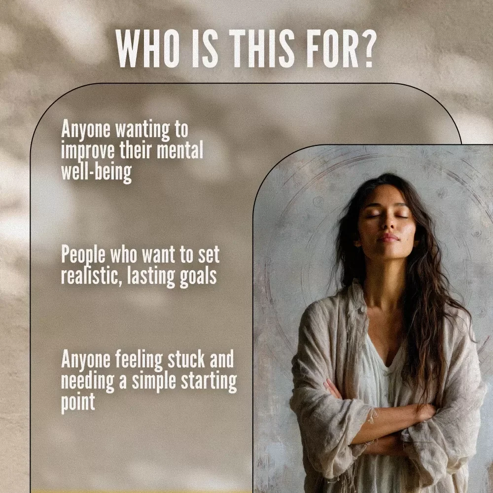 Your Mental Health SMART Goals Success Checklist: Small Steps, Big Wins | SMART Goals for Mental Health Digital Download Checklist