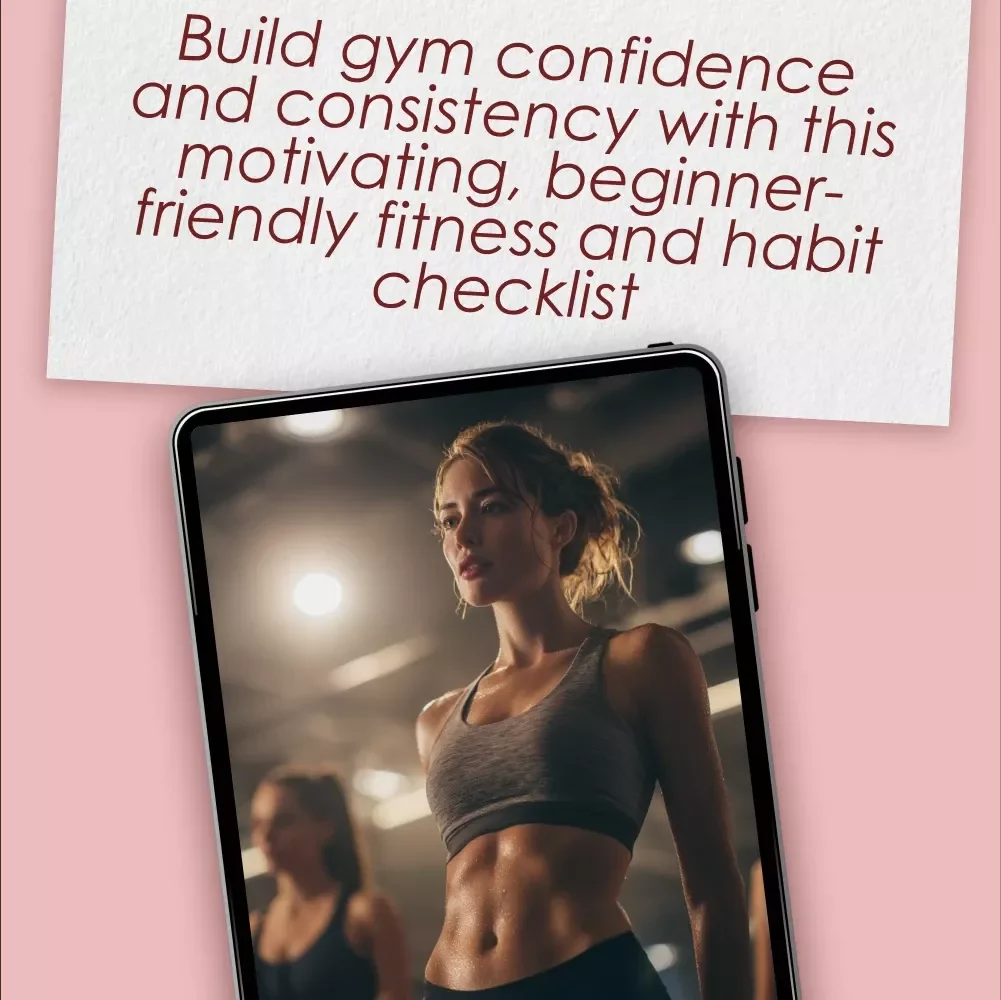 The Gym Confidence Checklist for Women – Digital Download for Beginner Gym Routine, Fitness Motivation, and Wellness Habit Tracker