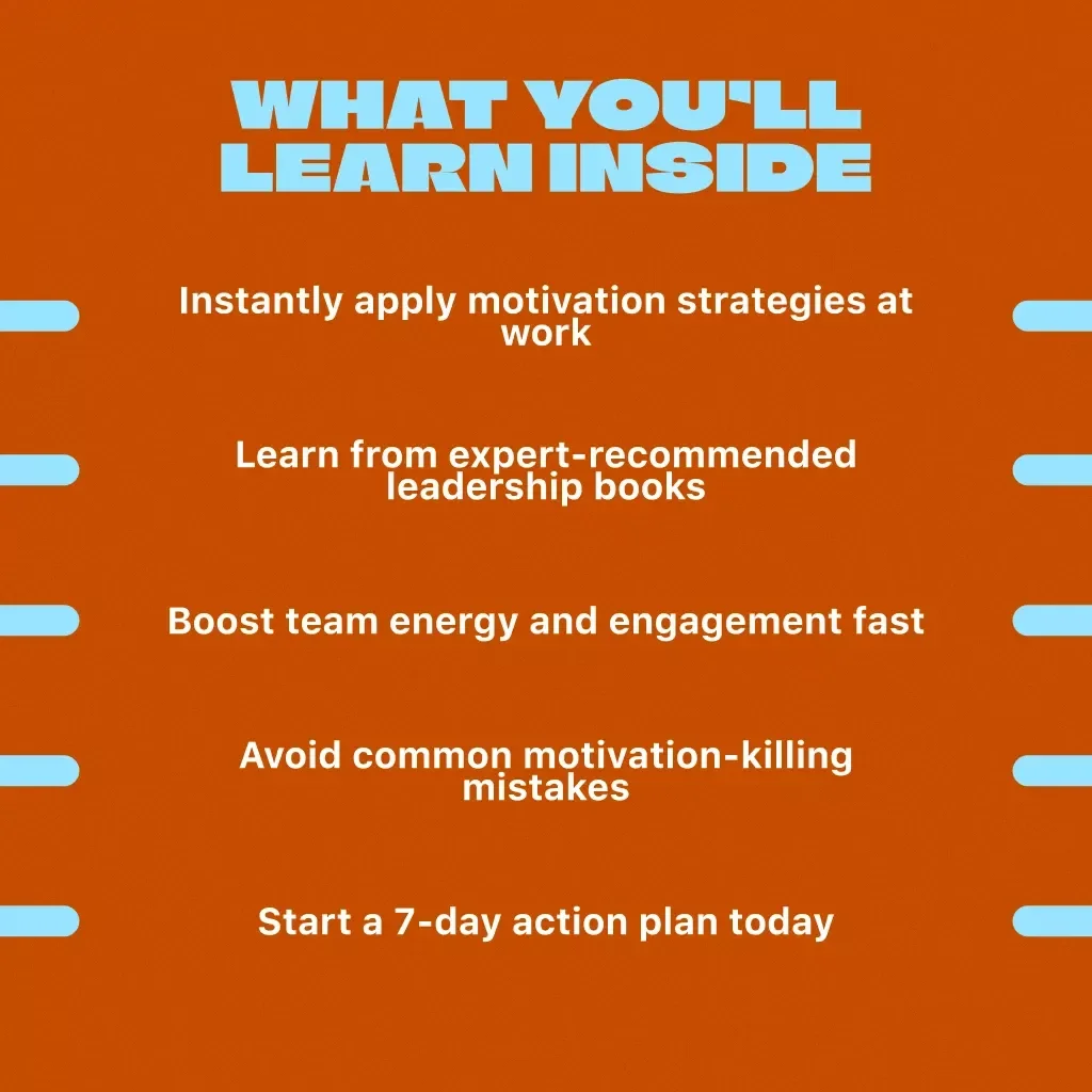 Motivate, Inspire, Lead: The Best Books to Energize Your Team | Guide to Books on How to Motivate Employees | Digital Download for Leaders & Managers