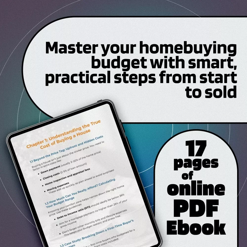 Home Stretch: The Smart Guide to Budgeting for Your Dream House | eBook on How to Budget for Buying a House | Digital Download Guide for First-Time Homebuyers