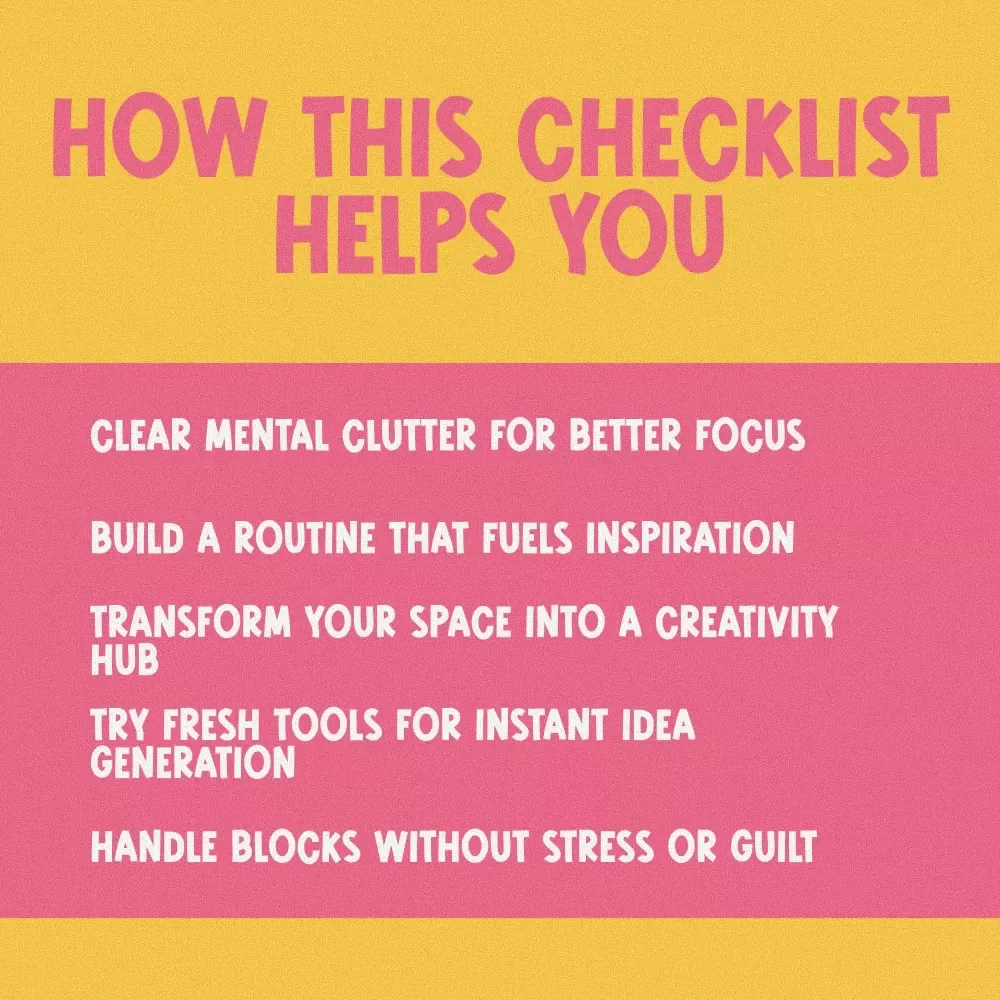 Your Ultimate Inspiration Igniter: Easy Steps to Spark and Sustain Your Creative Fire | Digital Checklist to Learn How to Become Inspired