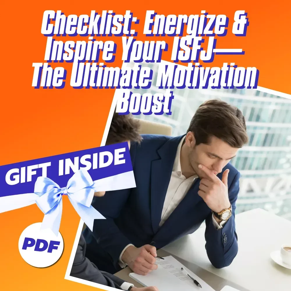 Checklist: Energize & Inspire Your ISFJ — The Ultimate Motivation Boost | How to Motivate ISFJ | ISFJ Motivation Checklist | Digital Download
