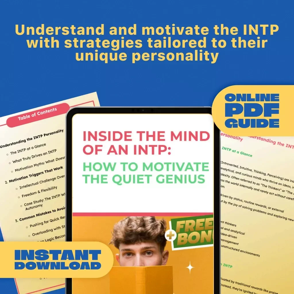 Inside the Mind of an INTP: How to Motivate the Quiet Genius | INTP Motivation Guide | Digital Download eBook for Understanding & Inspiring INTPs