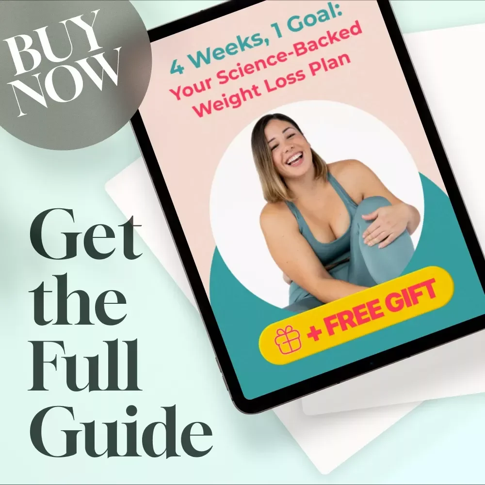 4 Weeks, 1 Goal: Your Science-Backed Weight Loss Plan | How to Lose Weight in 4 Weeks Guide, Digital Download, eBook, Meal & Fitness Plan