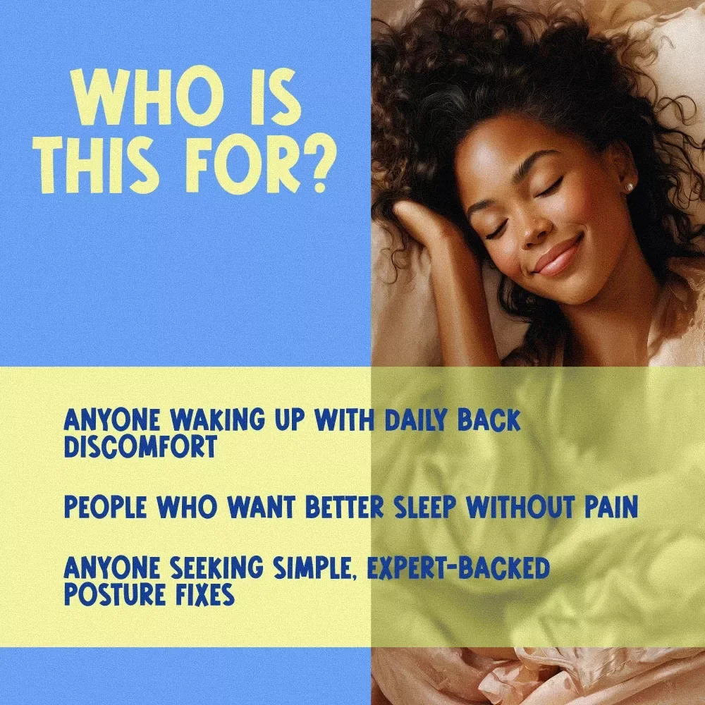 Your Back-Pain-Free Checklist | Digital Sleep Position & Lower Back Pain Relief Guide for Better Rest