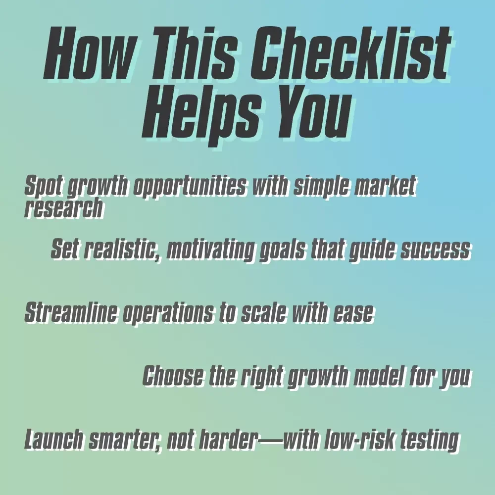 A Step-by-Step Checklist for Small Business Expansion | Small Business Expansion Tips | Digital Download Growth Guide
