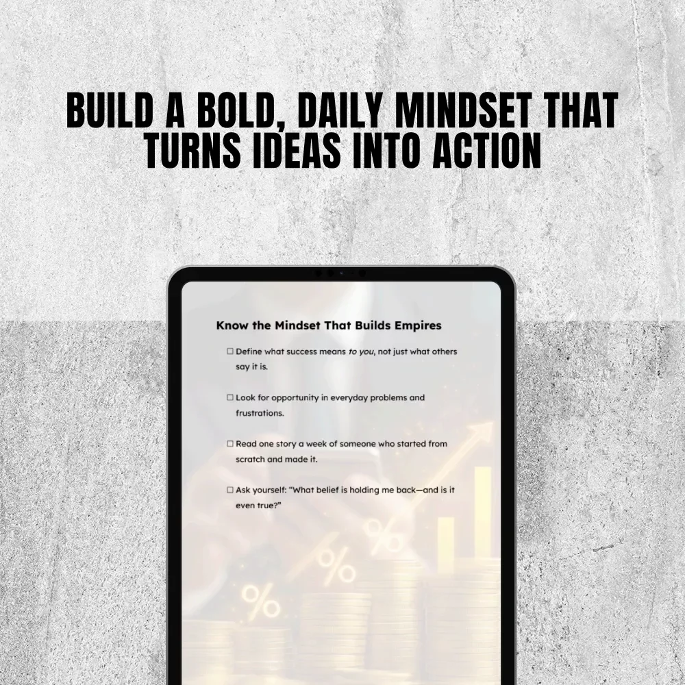 The Entrepreneur Mindset Power Checklist