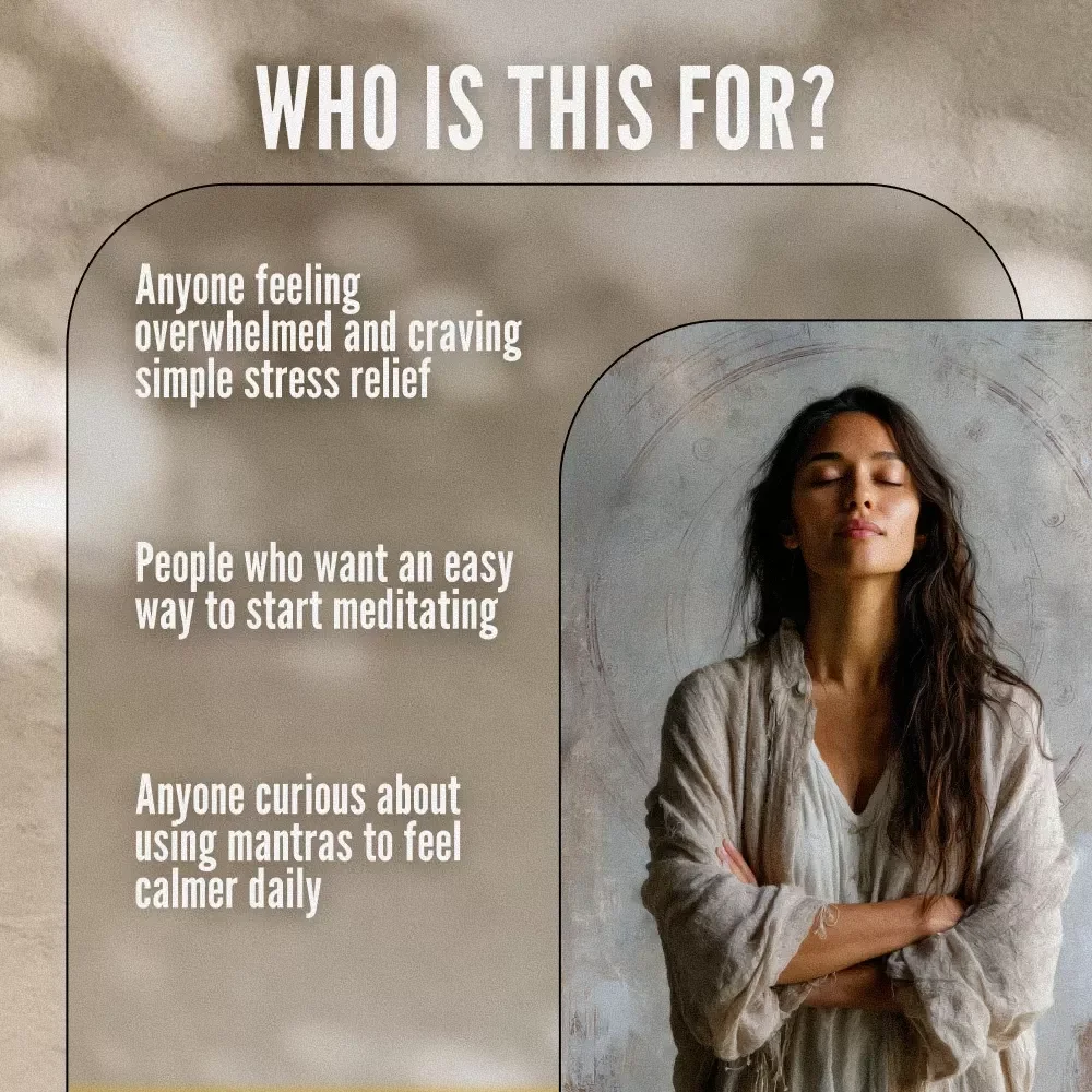 Your Stress-Busting Mantra Mastery Checklist | Printable Mantra Stress Reduction Guide for Meditation & Mindfulness Practice