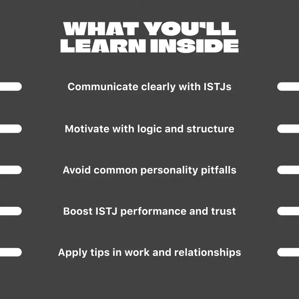 Fueling the Engine: How to Motivate the Dependable ISTJ | Digital Guide for Understanding & Inspiring the ISTJ Personality Type