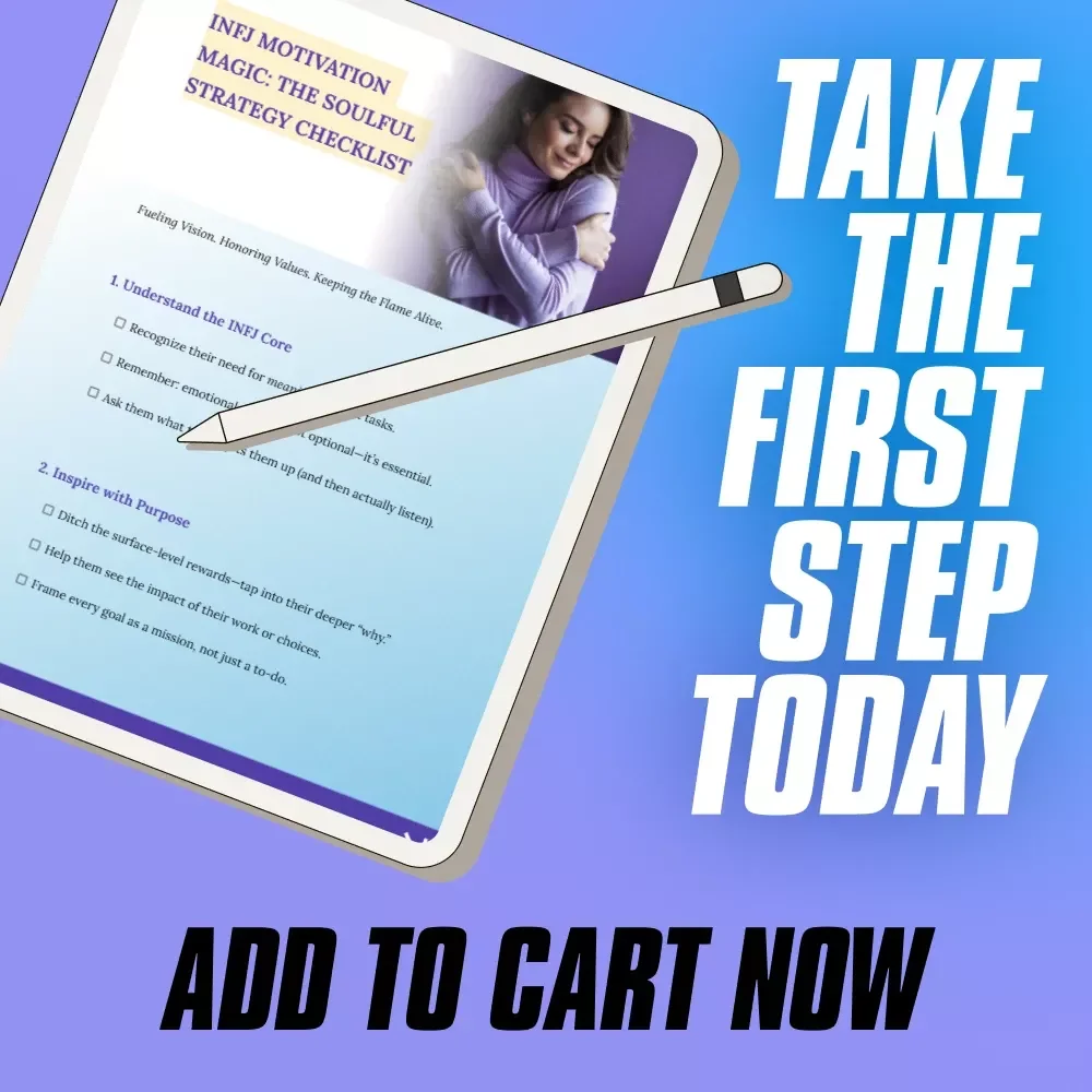 INFJ Motivation Magic: The Soulful Strategy Checklist – How to Motivate INFJ Personality Types | Printable Digital Download for INFJs