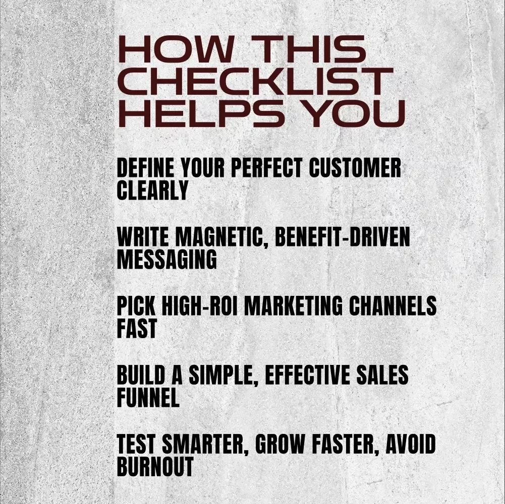 Customer Acquisition Game Plan Checklist for Startups – Digital Download Guide for Customer Growth Strategy