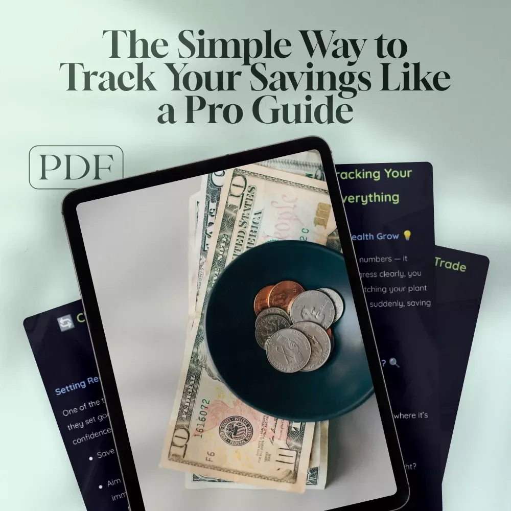 See It, Grow It: The Simple Way to Track Your Savings Like a Pro | How to Track Savings eBook, Digital Guide, Financial Planning PDF, Budgeting Tracker