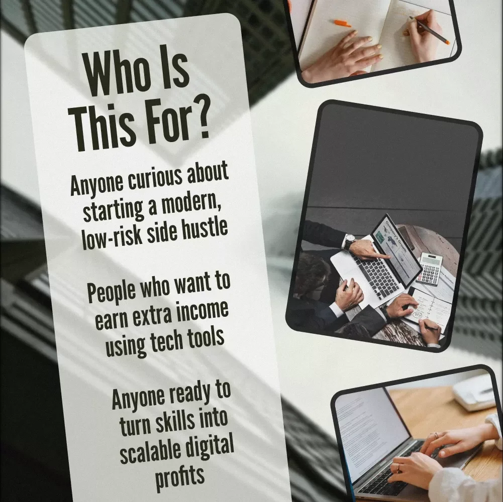 Plug In & Profit: The Smart Guide to Tech-Savvy Side Hustles | eBook for Digital Entrepreneurs, Online Hustlers & Passive Income Seekers