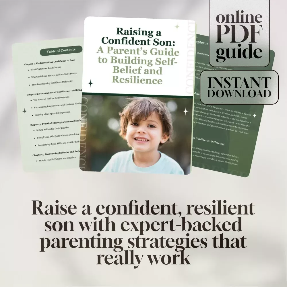 Raising a Confident Son: A Parent’s Guide to Building Self-Belief and Resilience | How to Build My Son’s Confidence | Digital Download Parenting Guide