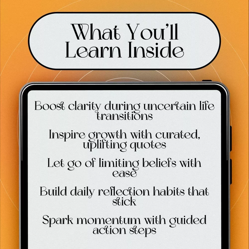 Shifting Seasons: Inspiring Quotes That Spark Life-Changing Moments | eBook of Inspirational Quotes About Change | Digital Download for Personal Growth