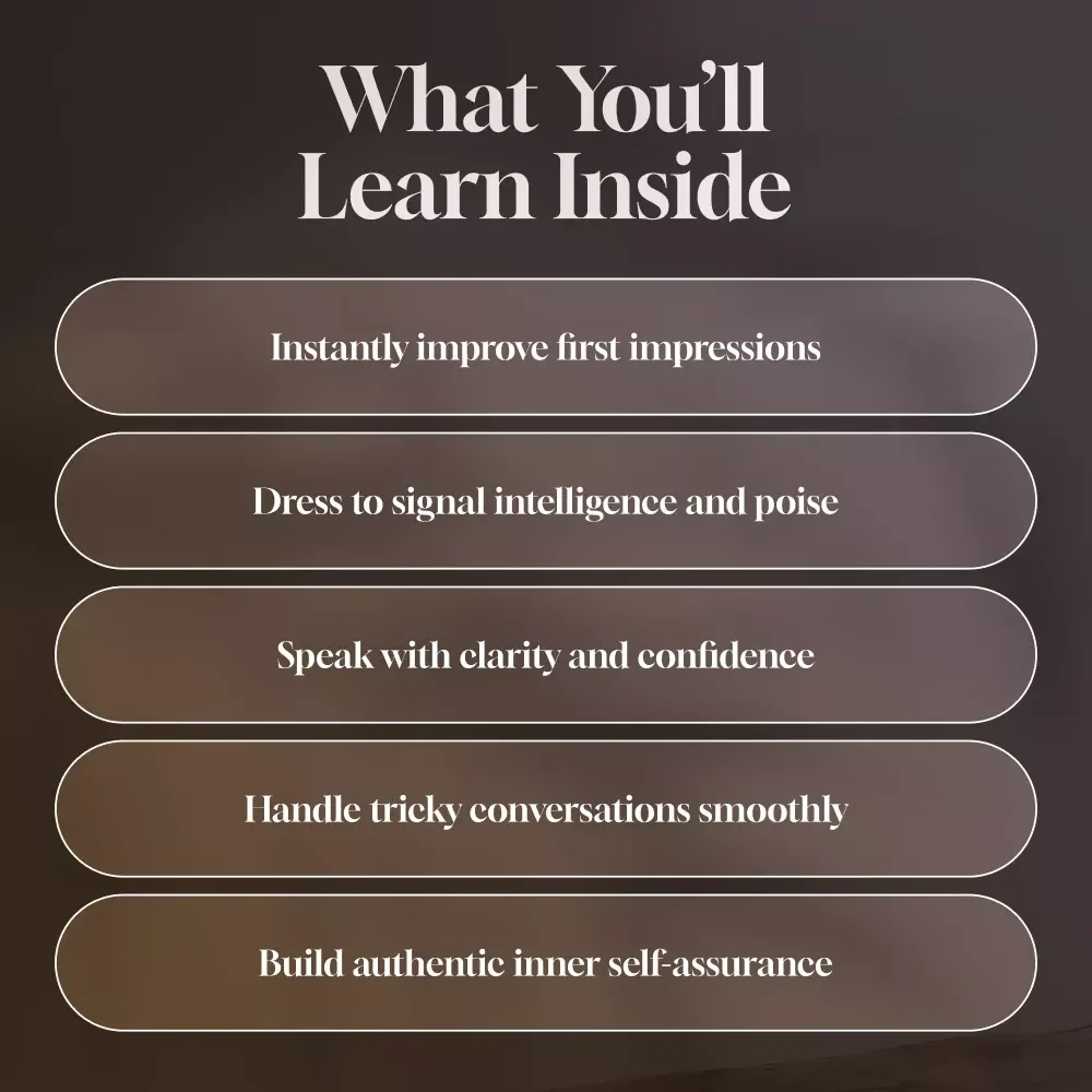 The Confidence Look: How to Appear Smart, Calm, and In Control (Even When You’re Not) – Guide for How to Look Confident and Smart, Digital Download for Personal Growth & Self-Image Boost