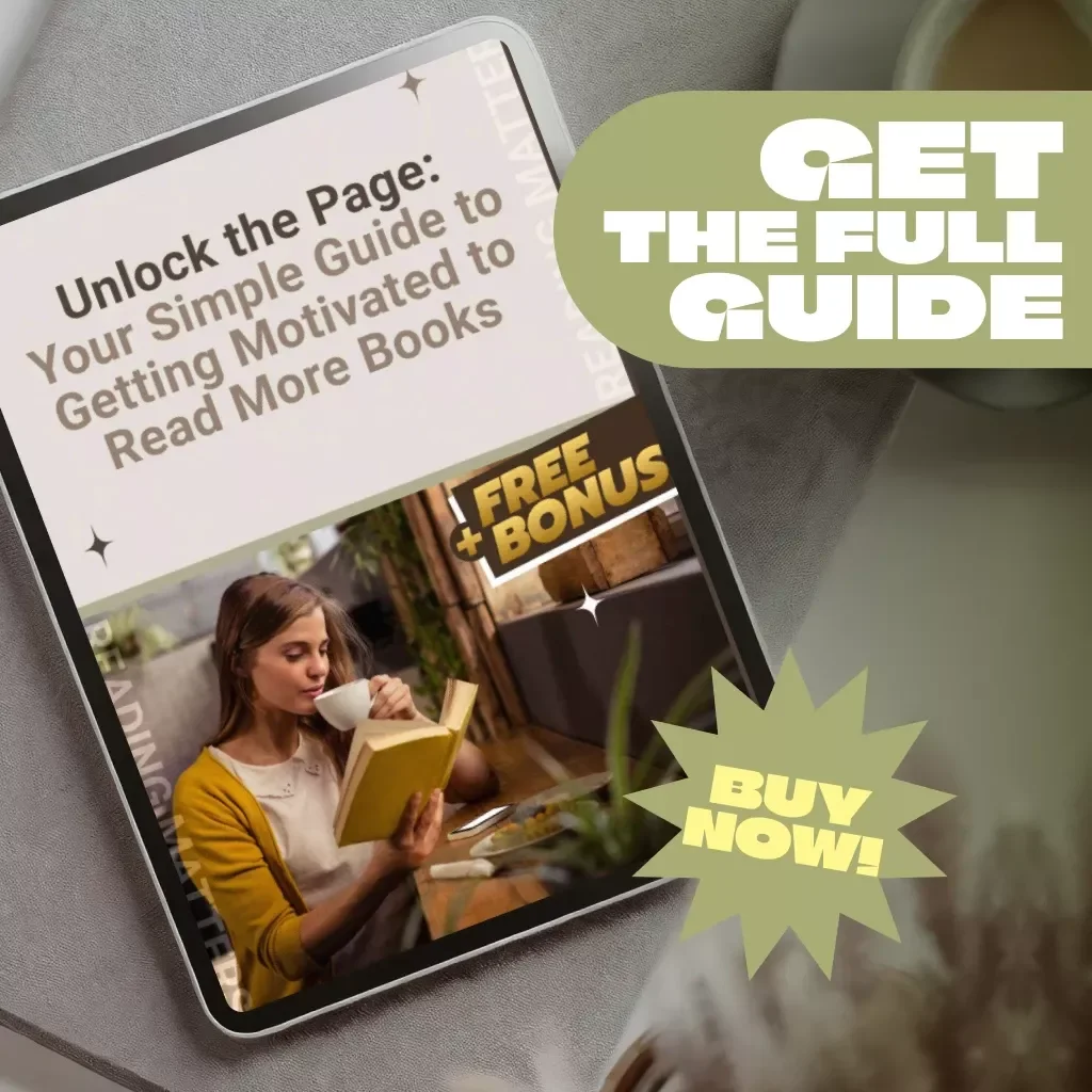 Unlock the Page: Your Simple Guide to Getting Motivated to Read More Books | Digital Download | How to Motivate Myself to Read Books | Reading Habit Guide
