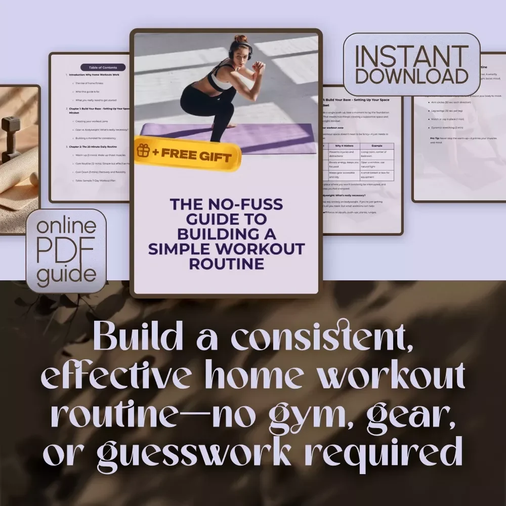 The No-Fuss Guide to Building a Simple Workout Routine | Easy Home Fitness Guide | Simple Workout Routine at Home eBook