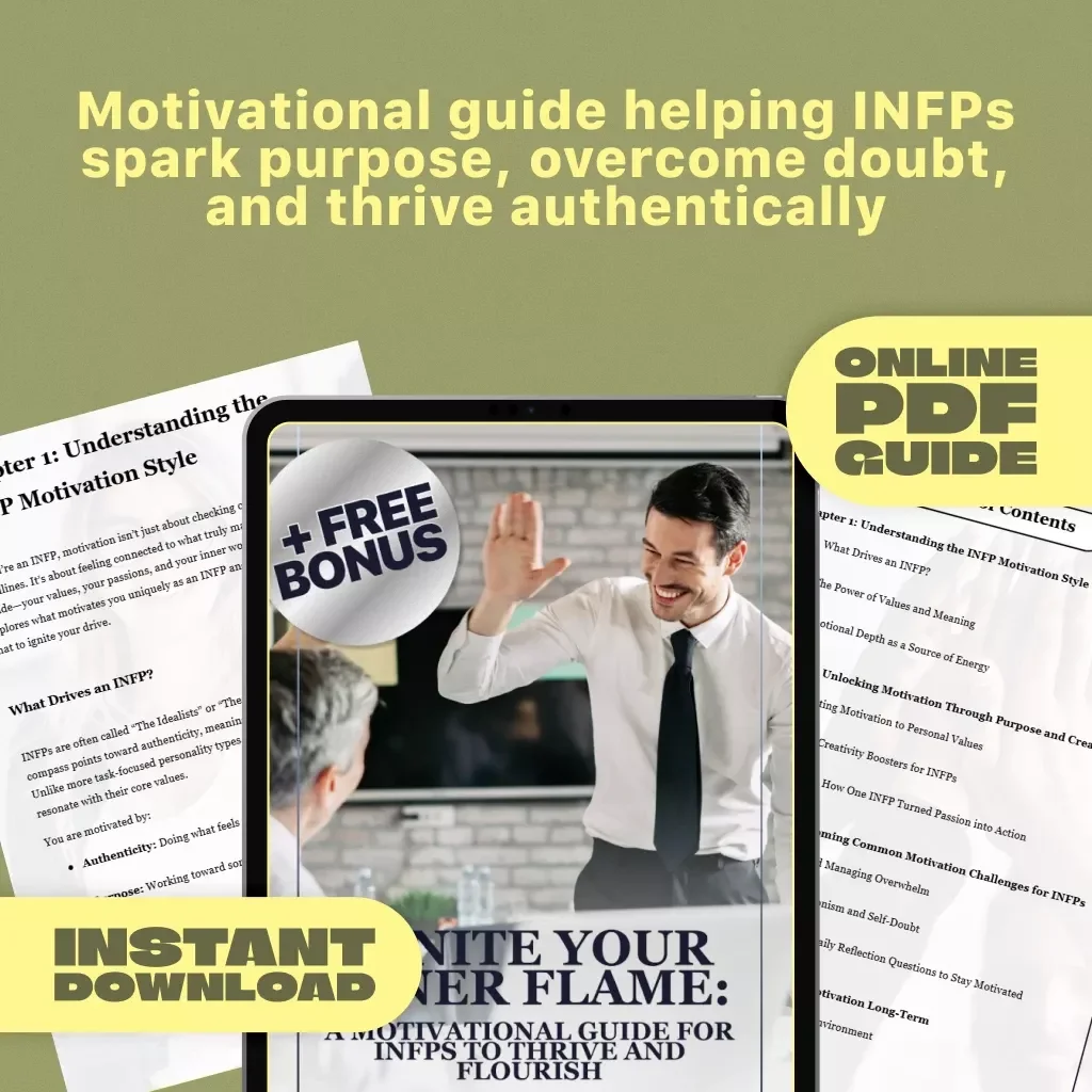 Ignite Your Inner Flame: A Motivational Guide for INFPs to Thrive and Flourish | Digital Download | How to Motivate INFP | INFP Motivation eBook