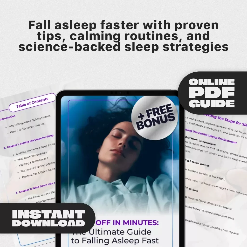 Drift Off in Minutes: The Ultimate Guide to Falling Asleep Fast | Digital Download | How to Go to Bed Fast Guide for Instant Better Sleep