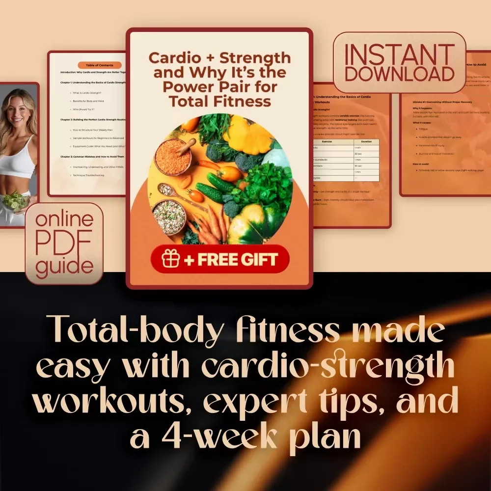 Cardio + Strength and Why It’s the Power Pair for Total Fitness | Cardio Strength Workout Guide, Fitness eBook, Digital Download