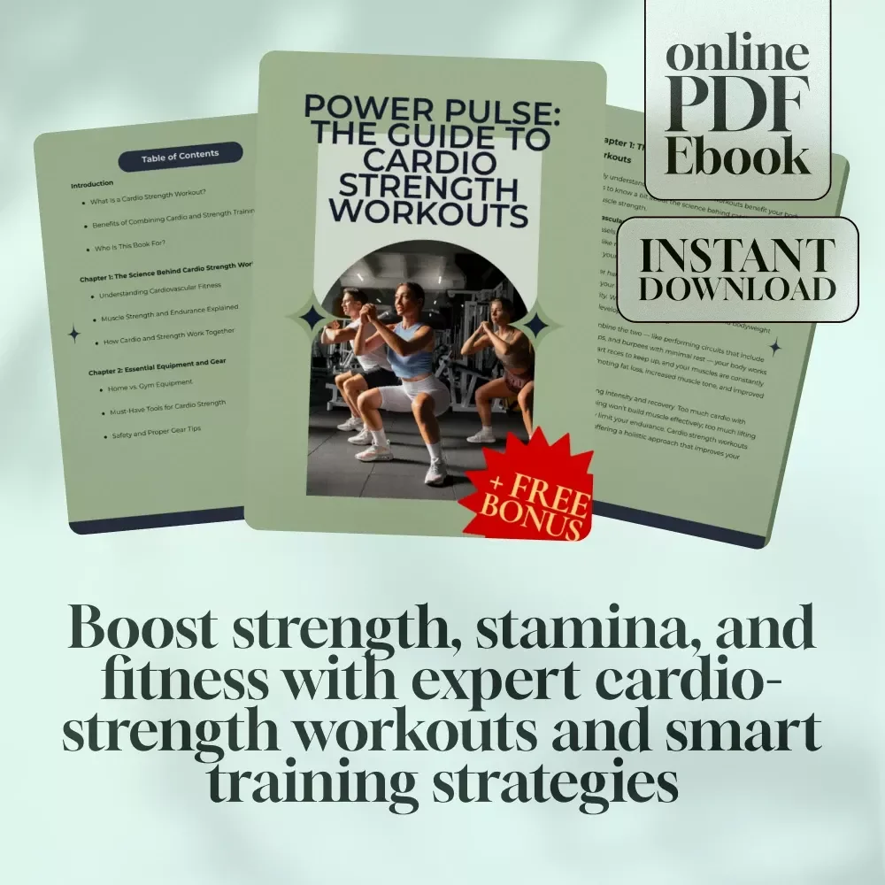 Power Pulse: The Guide to Cardio Strength Workouts | Cardio Strength Workout eBook for Beginners to Advanced | Instant Digital Download