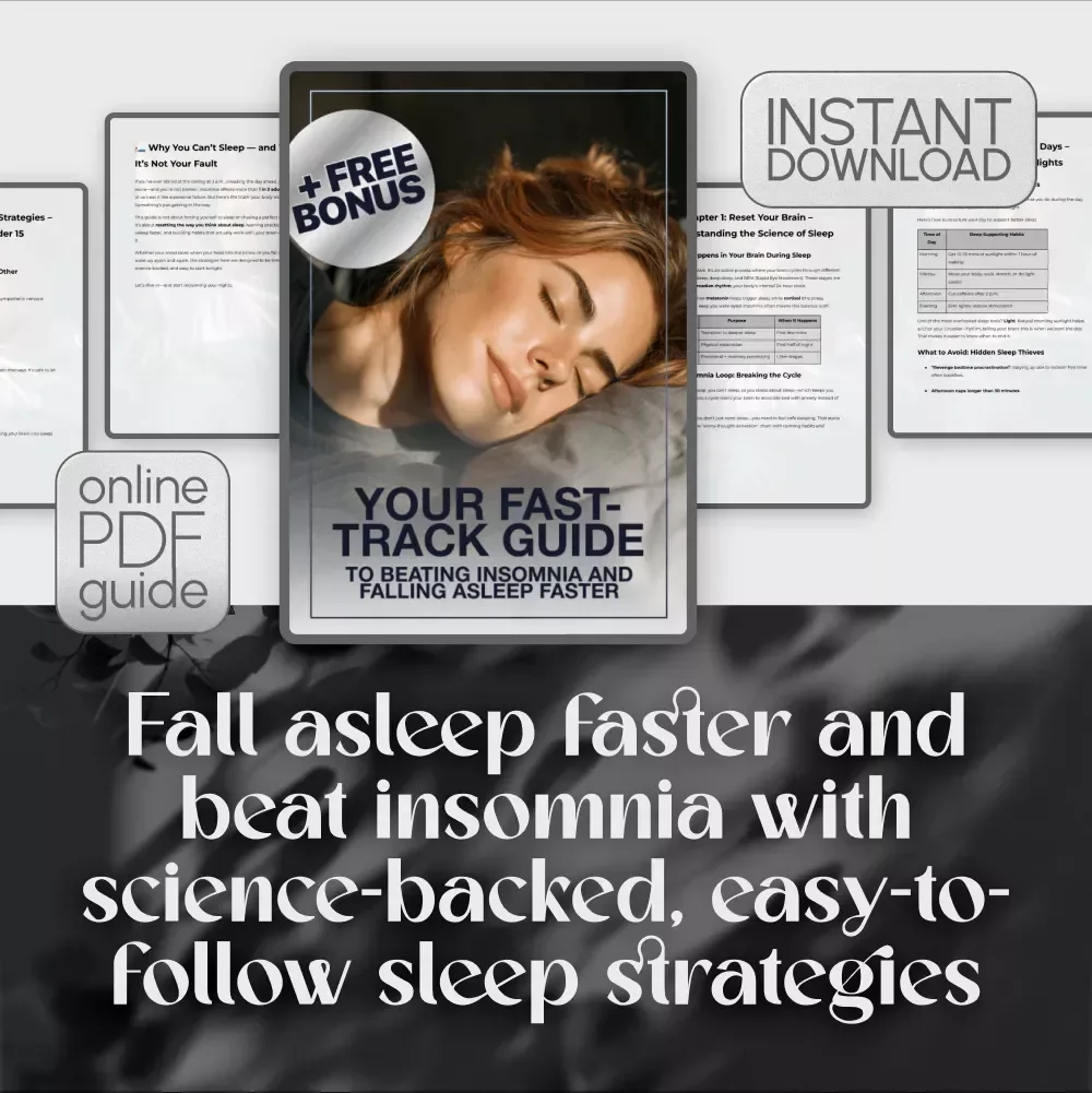 Your Fast-Track Guide to Beating Insomnia and Falling Asleep Faster – How to Fall Asleep Fast with Insomnia | Digital Sleep Guide PDF