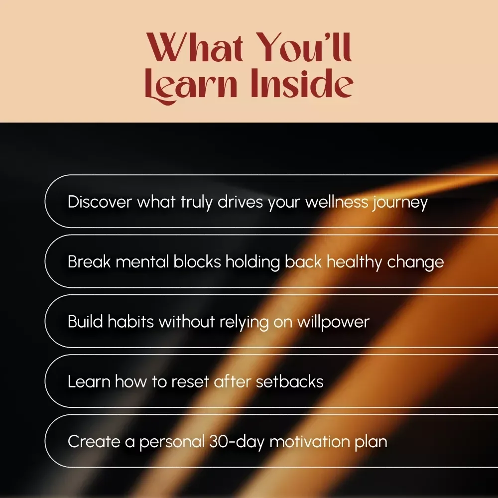 Ignite Your Health: Simple Steps to Stay Motivated and Thrive – How to Motivate Yourself to Live a Healthier Lifestyle | Wellness eBook Guide, Digital Download