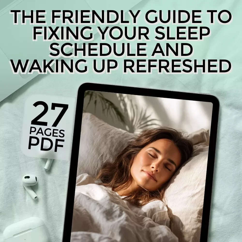 The Friendly Guide to Fixing Your Sleep Schedule and Waking Up Refreshed | How to Improve Your Sleep Schedule eBook for Better Rest & Mornings