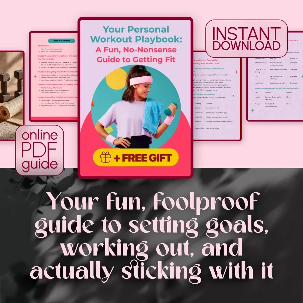 Your Personal Workout Playbook: A Fun, No-Nonsense Guide to Getting Fit | Digital Personal Workout Guide, Fitness eBook, Routine Checklist